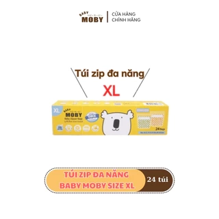 Túi Zip Đa Năng Tiện Lợi Baby Moby Size XL (24 túi/hộp)