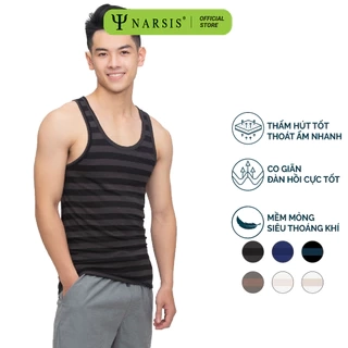 Áo Lót Nam Ba Lỗ Narsis, Chất Cotton Thoáng Mát, Mềm Mịn, Thấm Hút Tốt, Thoải Mái Vận Động