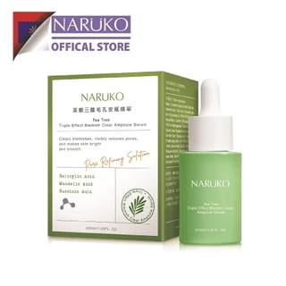 Naruko – Trà tràm – Tinh chất serum 3 tác động – Tea Tree Triple Effect Blemish Clear Ampoule Serum 30ml