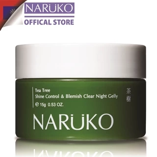 Mặt nạ ngủ kiềm dầu, kiểm soát mụn Naruko trà tràm Tea Tree Shine Control Blemish Clear Night Gelly 15g