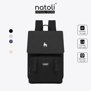 Balo laptop chống sốc NATOLI nhiều ngăn, đựng laptop, đi học chống nước cao cấp - BST Modern Flap Backpack B23