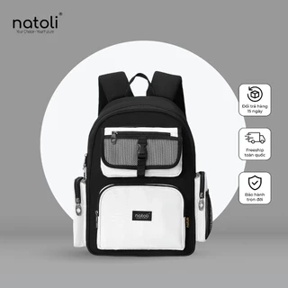 Balo local brand thương hiệu NATOLI chất vải canvas thời trang chống nước dày dặn ICON BACKPACK B13