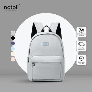 Balo nam nữ đi học thương hiệu NATOLI nhiều ngăn chống nước tốt - Basic Backpack B2
