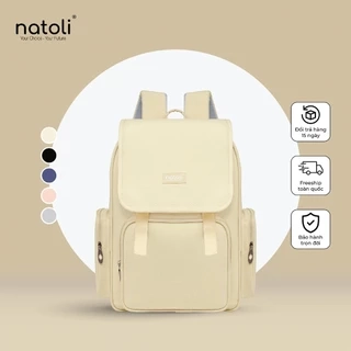 Balo thời trang nam nữ NATOLI chống nước, nhiều ngăn đựng laptop đi học cao cấp - BST Everyday Utility Backpack B19