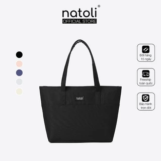 Túi tote nữ thương hiệu NATOLI chất vải canvas nhiều ngăn chống nước tốt - BST Elegant Chicbag T4