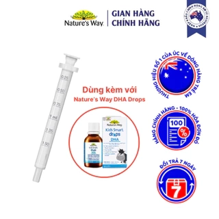 Ống hút chính hãng đi kèm với DHA Nature's Way Drops Chất Liệu Nhựa Y Tế, Không Độc Hại, An Toàn Cho Trẻ