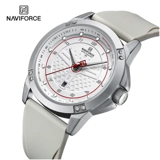 Naviforce 8031 Nam Sang Trọng Lịch Chống Thấm Nước Dây Cao Su Thể Thao Quân Đội Quân Đội Đồng Hồ Thạch Anh Quà Tặng