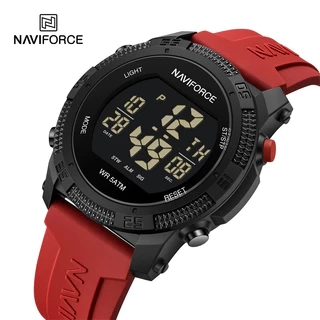 Naviforce Đồng Hồ Nam Mới Thời Trang Dây Silicon Phổ Biến Chống Nước Đồng Hồ Đeo Tay Điện Tử Đồng Hồ Lịch Đơn Giản