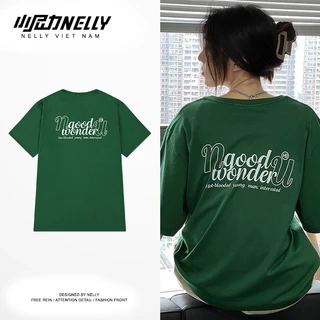 Áo thun NELLY - GOOD WONDER 100% cotton 245gsm Premium -Tay Lỡ Form Rộng Oversize Nam Nữ