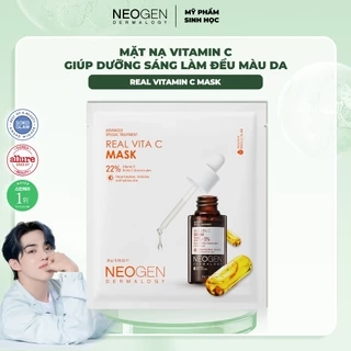 Mặt Nạ Serum x3 Dưỡng Trắng Mờ Thâm Neogen Real Vita C 22% Mask 28g