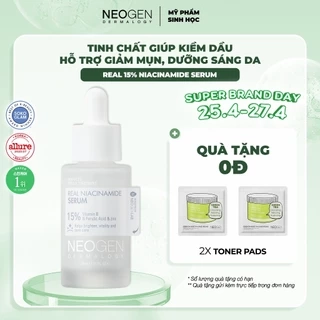 Serum 15% Niacinamide Sinh Học Kiềm Dầu Giảm Mụn Dưỡng Sáng Da Neogen Dermalogy Real Niacinamide Firming 30ml