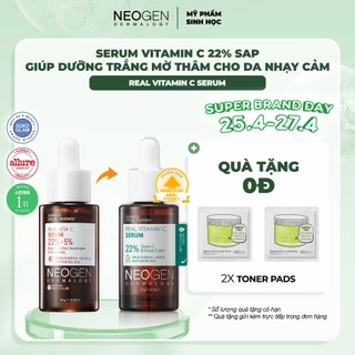 Siêu Tinh Chất Mờ Thâm Dưỡng Trắng Vitamin C SAP 22% Neogen Dermalogy Real Vita C Serum 32ml