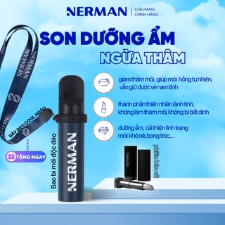 Son dưỡng cho nam Nerman dưỡng ẩm môi,giảm nứt nẻ,không bết dính,hỗ trợ mờ thâm Men in Black 4g