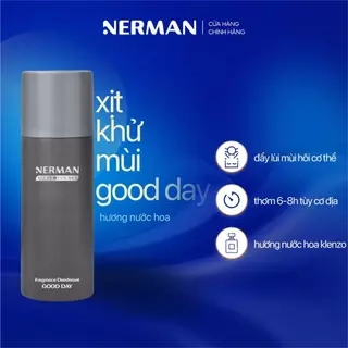 Xịt khử mùi nam giới hương nước hoa Good Day, First Date Nerman 100ml