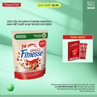 Ngũ cốc ăn sáng Fitnesse Granola Nam Việt Quất & Hạt Bí Ngô (gói 300g)