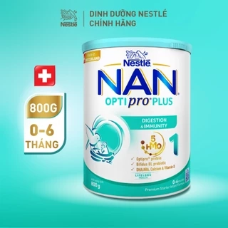Sữa bột Nestlé NAN OPTIPRO PLUS 2 800g nhập khẩu Thụy Sỹ với 5HMO
