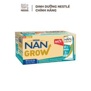 Thùng 24 hộp Sữa pha sẵn Nestlé NANGROW sữa mát công thức từ Thụy Sĩ 100% Canxi giúp bé cao lớn vượt trội 6(4 x 180ml)