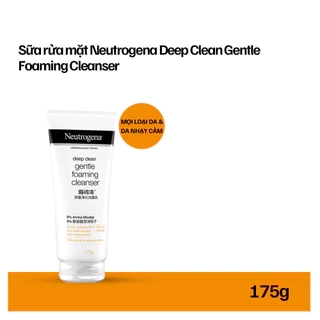 Sữa rửa mặt Sạch Sâu Lành Tính Neutrogena Deep Clean Gentle Foaming Cleanser 100g & 150g