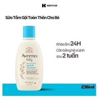 Sữa tắm gội toàn thân Aveeno baby 236ml