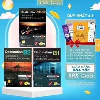 Bộ Sách Giáo Trình Destination Grammar & Vocabulary B1, B2, C1&C2 - Có Đáp Án Đi Kèm Luyện Thi FCE