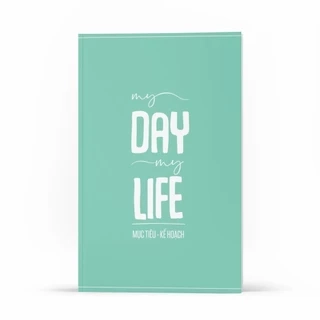 Quyển Sổ Tay Ghi Chép Mục Tiêu Kế Hoạch A5 Mini Cute: My Day My Life