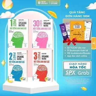 Sách - Combo speaking matrix - 30 giây 1 2 3 phút nói tiếng anh như gió học kèm app online