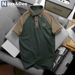 Áo thun polo nam cá sấu  phối sọc ngang có cổ bẻ big size 3XLcao cấp Nexx&Dee PL03