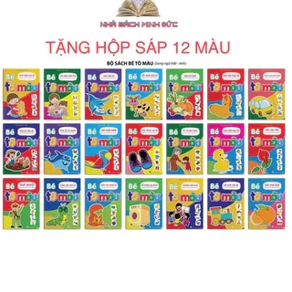 Sách (Tặng Màu) - Bé Tô Màu (Bộ 20 Cuốn Dành Cho Trẻ 3-6 Tuổi Song Ngữ Việt Anh)- Tặng màu