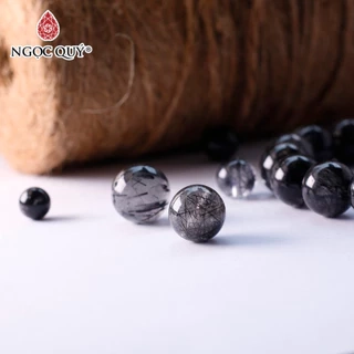 Hạt lẻ đá thạch anh tóc đen - Ngọc Quý