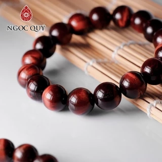 Vòng đá mắt hổ nâu đỏ Tiger's Eye hợp mệnh hỏa & thổ - Ngọc Quý