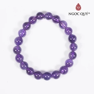Vòng tay thạch anh tím Thạch Anh Tím mệnh hỏa, thổ - Ngọc Quý