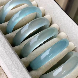 Vòng Tay Thạch Anh Tự Nhiên Màu Xanh Hợp Mệnh Thuỷ Mộc - Ngọc Trai Trường Thịnh