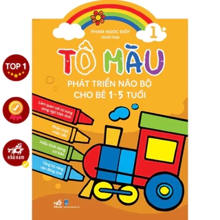 Sách - Bộ Tô màu phát triển não bộ cho bé 1-5 tuổi (10 cuốn lẻ)