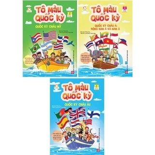Sách-Tô màu quốc kì (3 cuốn)