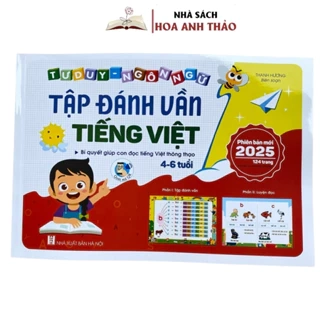 Sách - Tập đánh vần Tiếng Việt Phiên bản 5.0 kèm file đọc và video hướng dẫn ghép vần cho bé 4-6 tuổi