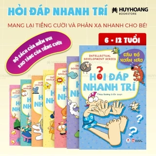 Sách Hỏi đáp nhanh trí, sách đố vui cho bé , hài hước, kiến thức rộng mở, giải tỏa căng thẳng cho bé