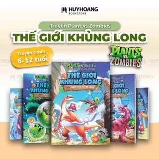 Sách Plants vs Zombies, Trái cây đại chiến zombie, Thế giới khủng long, Truyện tranh cho bé