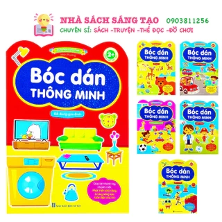 sách - bóc dán thông minh song ngữ việt anh dành cho trẻ từ 2-6 tuổi (bộ 6 cuốn) - sticker Bóc Dán