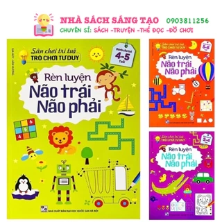 Sách - Sân chơi trí tuệ trò chơi tư duy rèn luyện não trái não phải dành cho trẻ từ 3-6 tuổi (lẻ 1c)
