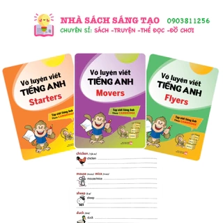 Sách - Vở luyện viết tiếng anh : Starters, Movers, Flyers - Tập viết tiếng anh theo Cambridge