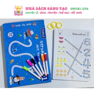Tập Tô Vẽ Thông Minh Xoá Được 64 Trang - Đồ Chơi Giáo Dục Toàn Diện Montessori Cho Bé
