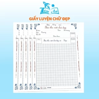Giấy luyện viết chữ đẹp Ánh Dương M2 không nhòe không thấm mực chống lóa 2 mặt cao cấp