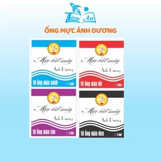 Ống mực bút máy Ánh Dương thay mực không cần bơm, nhanh khô không nhòe