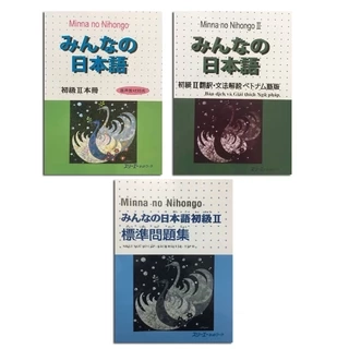 Sách - Combo Minna No Nihongo Sơ Cấp 1 - Dành Cho Trình Độ N5 ( Bộ 3 Cuốn Cơ Bản In Màu)