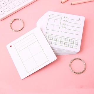 50 Thẻ flashcard kèm khoen ghi chú học từ vựng tiếng trung,nhật,hàn-Ktbook