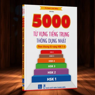 Sách - 5000 từ vựng tiếng Trung thông dụng nhất từ hsk 1-6 (kèm file nghe)