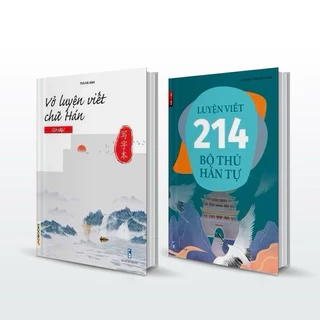 Sách -Combo:Vở luyện viết các nét cơ bản+214 bộ thủ trong tiếng trung