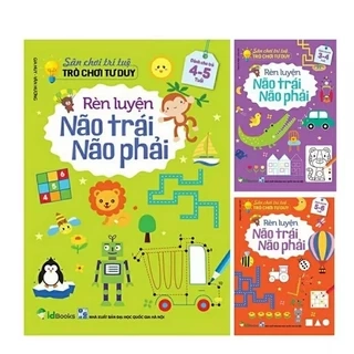 Sách - Sân Chơi Trí Tuệ Trò Chơi Tư Duy - Rèn Luyện Não Trái Não Phải Dành Cho Trẻ Từ 3-6 Tuổi