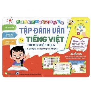 Sách - Tập đánh vần tiếng việt phiên bản mới 2024 kèm file đọc quét mã QR và video hướng dẫn cách ghép vần