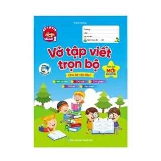 Sách - Vở Luyện Viết Trọn Bộ Cho Bé Vào Lớp 1 - Phiên Bản Mới 5 Trong 1